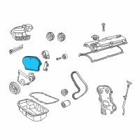 OEM Chrysler PT Cruiser Cover-Timing Belt Diagram - 4884409AA