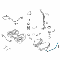 OEM 2013 Ford Police Interceptor Utility Support Strap Diagram - 8A4Z-9092-D