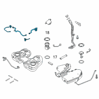 OEM 2018 Ford Police Interceptor Utility Vapor Valve Diagram - DA8Z-9K318-A