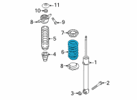 OEM 2022 Hyundai Tucson SPRING-RR Diagram - 55330-P0CF0