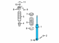 OEM 2022 Hyundai Tucson SHOCK ABSORBER ASSY-REAR Diagram - 55307-P0300