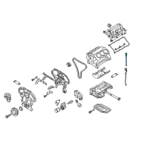 OEM 2015 Infiniti Q50 Oil Level Gauge Diagram - 11140-JK20B