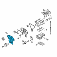 OEM 2017 Infiniti Q70L Cover Assy-Front Diagram - 13500-EY01A