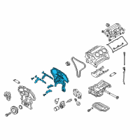 OEM Infiniti Q70 Cover Assy-Front Diagram - 13500-EY03B