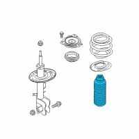 OEM 2017 Nissan Quest Bound Bumper Assembly Diagram - 54050-JP00A