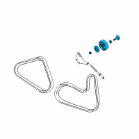 OEM 2006 Nissan Sentra PULLEY IDLER Diagram - 11925-4Z01A
