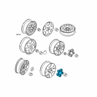 OEM 2006 Saturn Vue Center Cap Diagram - 9595194