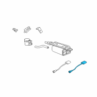 OEM GMC Sierra 3500 HD Rear Oxygen Sensor Diagram - 12609457