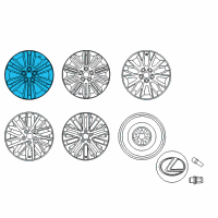 OEM 2015 Lexus ES300h Wheel, Disc Diagram - 42611-33A02