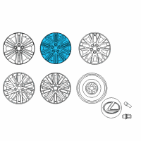 OEM 2014 Lexus ES350 Wheel, Disc Chrome P Diagram - 4261A-33093