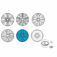 OEM 2013 Lexus ES350 Wheel, Disc Chrome P Diagram - 4261A-06070