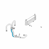 OEM Hyundai XG300 Tube Assembly-Oil Cooler Diagram - 25470-39160