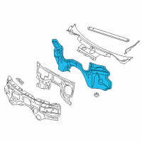 OEM BMW Supporting Strut, Front Wall Diagram - 41-00-7-371-982