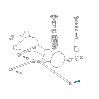 OEM Lexus LX470 Bolt, Washer Based H Diagram - 90105-14124