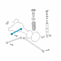 OEM 2002 Lexus LX470 Upper Control Arm Assembly Diagram - 48710-60070