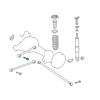 OEM Toyota Sequoia Lateral Arm Bolt Diagram - 90105-14123