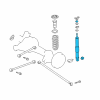 OEM Lexus LX470 ABSORBER Assembly, Shock Diagram - 48530-69145