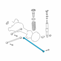 OEM 1998 Lexus LX470 Rod Assy, Rear Lateral Control Diagram - 48740-60080