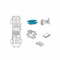 OEM 2010 Jeep Grand Cherokee ABS Control Module Diagram - 4692218AE