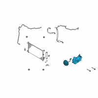 OEM 2010 Nissan Versa Compressor - Cooler Diagram - 92600-CJ73E