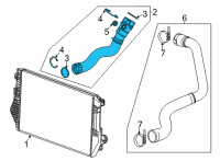 OEM Chevrolet Silverado 3500 HD Air Outlet Duct Diagram - 84914123