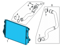 OEM GMC Intercooler Diagram - 84747171