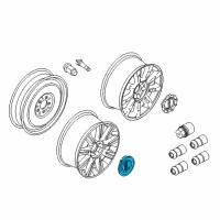 OEM 2012 Lincoln MKZ Center Cap Diagram - 9H6Z-1130-A