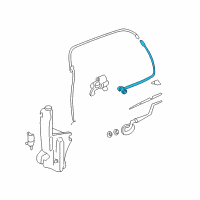 OEM 2006 GMC Yukon XL 2500 Hose Asm-Rear Window Washer Pump Diagram - 15104275