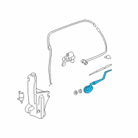 OEM 2006 GMC Yukon Wiper Arm Diagram - 15711688