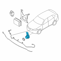 OEM 2017 BMW X5 Spacegrau Ultrasonic Transducer Diagram - 66-20-9-283-768