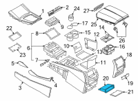 OEM BMW X6 ODDMENTS TRAY CENTRE CONSOLE Diagram - 51-16-9-399-873