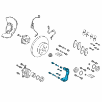 OEM 2019 Toyota C-HR Caliper Support Diagram - 47721-F9010