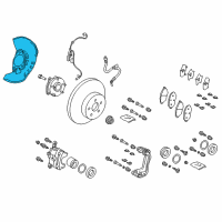 OEM 2019 Toyota C-HR Dust Shield Diagram - 47781-F4010