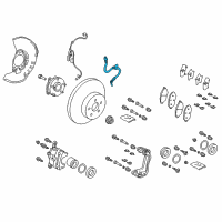 OEM 2018 Toyota C-HR Brake Hose Diagram - 90947-W2066