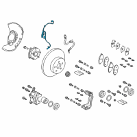 OEM 2021 Toyota C-HR Front Speed Sensor Diagram - 89542-F4010