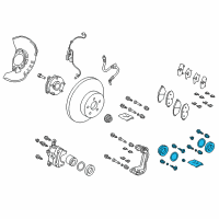 OEM 2019 Toyota C-HR Caliper Seal Kit Diagram - 04478-F4010