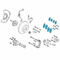 OEM Toyota C-HR Front Pads Diagram - 04465-F4020