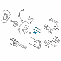 OEM Toyota C-HR Guide Pin Diagram - 04952-02221