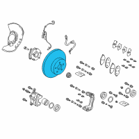 OEM 2019 Toyota C-HR Rotor Diagram - 43512-F4010