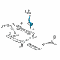 OEM 1999 Acura RL Knuckle, Right Front Diagram - 51210-SZ3-010