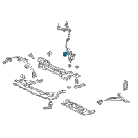 OEM 1998 Acura TL Ring, Front Knuckle Diagram - 51212-SP0-000