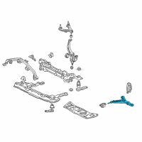 OEM 1997 Acura RL Arm, Right Front (Lower) Diagram - 51350-SZ3-000