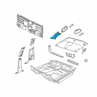 OEM Ram Dakota Panel-A Pillar Diagram - 5JJ88BD1AB