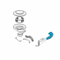 OEM 1995 Chevrolet S10 Duct Asm-Rear Air Intake Diagram - 15672825