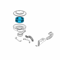 OEM 1994 Chevrolet S10 Element, Air Cleaner Diagram - 25098766