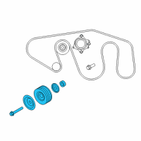 OEM 2022 Infiniti QX80 Pulley Assy Diagram - 11925-EZ30B