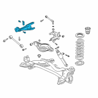 OEM Honda Odyssey Arm Assembly, Left Rear Trailing Diagram - 52372-S0X-A01