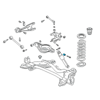 OEM 2006 Acura MDX Bush, Rear Shock Absorber (Lower) Diagram - 52622-S0X-A01