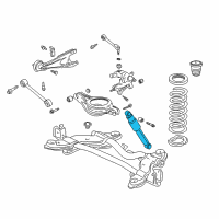OEM 2002 Honda Odyssey Shock Absorber Assembly, Rear Diagram - 52610-S0X-A04