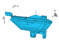 OEM 2022 Ford F-150 LAMP ASY - FOG - FRONT Diagram - ML3Z-15200-A